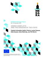 Menera Working Papers No 22 Nov 2018 - Armed confilcts and the erosion of the state