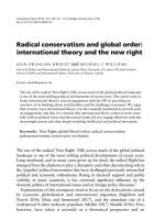 Radical Conservatism and World Order