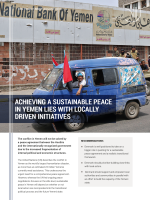 DIIS policy brief: Achieving a sustainable peace in Yemen lies with locally driven initiatives