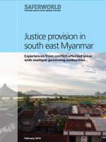 Justice provision in south east Myanmar