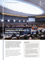 DIIS Policy brief 2019: Danmark bør bidrage til politisk dialog
