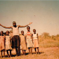Photo of Kony with abducted children in Paicho